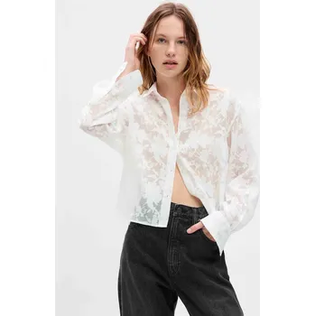 Dámská košile Dámská krajková košile crop GAP L