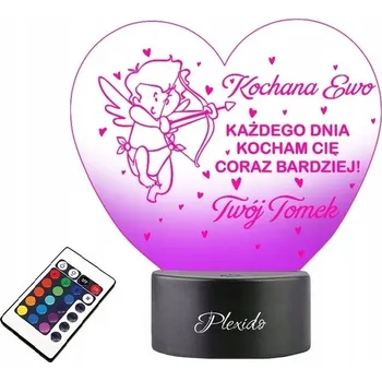 Lampička Dárek na Valentýna Led lampička pro přítelkyni manželovy manžela