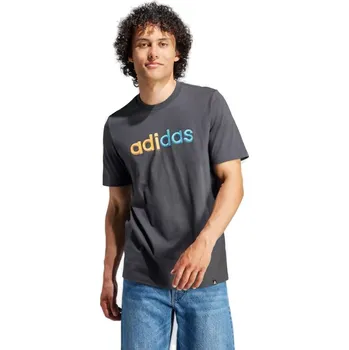 Pánské tričko Pánské triko s krátkým rukávem ADIDAS-M PR LIN T-HY1344-carbon Černá S