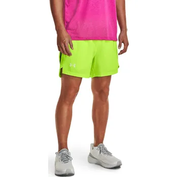 Pánské běžecké kraťasy UNDER ARMOUR-UA LAUNCH 5 inch SHORT-GRN Zelená S