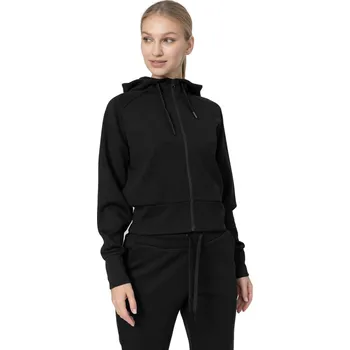 Dámská mikina Dámská mikina se zipem 4F-WOMENS SWEATSHIRT BLD027-20S-DEEP BLACK Černá M