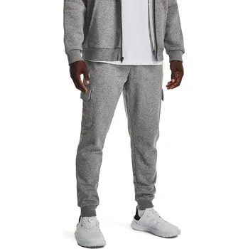 Pánské zateplené tepláky UNDER ARMOUR-UA Rival Fleece Cargo Jogger-GRY Šedá L