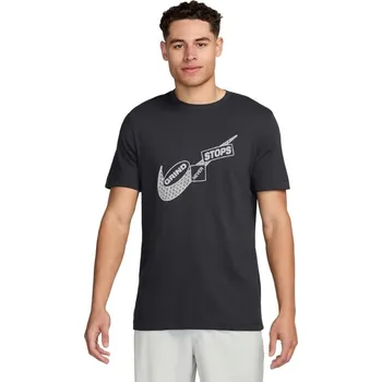 Pánské triko s krátkým rukávem NIKE-M NK DF TEE GYM KIT 2-060 ANTHRACITE Černá XL