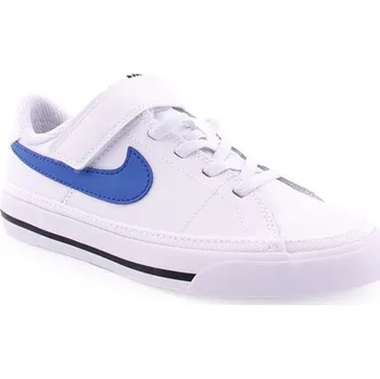 Chlapecká vycházková obuv NIKE-Court Legacy white/black/game royal Bílá 35
