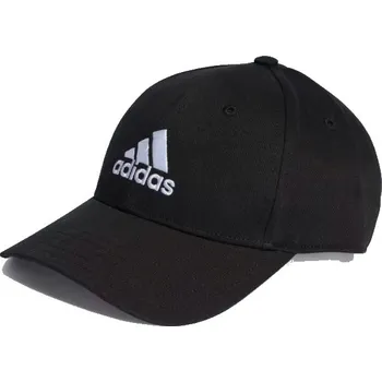Kšiltovka Dětská kšiltovka ADIDAS-BBALL CAP COT BLACK/WHITE Kids Černá 50/52 cm