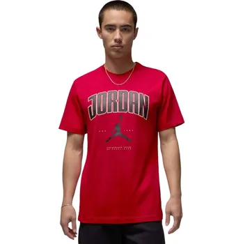 Pánské triko s krátkým rukávem NIKE-JORDAN M J CITY 88 SS CREW Červená XL