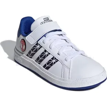 Chlapecké tenisky Chlapecká rekreační obuv ADIDAS-Marvel Spider-Man Grand Court white/core black/royal blue Bílá 35