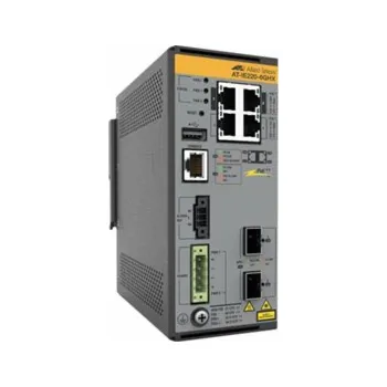 Switch Allied Telesis AT IE220-6GHX - Přepínač - L2+ - řízený - 4 x 10/100/1000Base-T + 2 x 1 Gigabit / 10 Gigabit SFP+ (uplink) - lze montovat na konzolu DIN, pro připevnění na zeď - PoE++ (180 W)