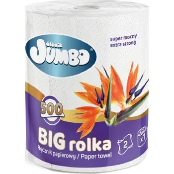 Papírový ručník Papírový ručník JUMBO SLON 500 útržků 2 vrstvý bílý