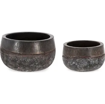 Květináč BIZZOTTO Set 2 květináčů DUYEN rezavý