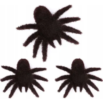 Party dekorace Umělí PAVOUCI dekorace HALLOWEEN tarantule x3