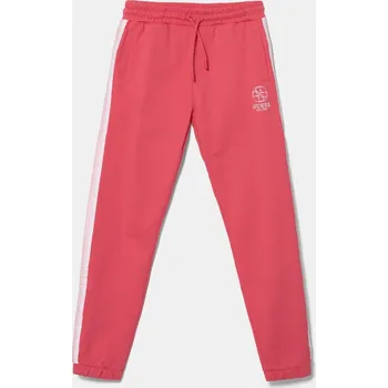 Chlapecké oblečení Dětské bavlněné tepláky Guess J5RQ11.KAD74.PPYA růžová 42X, vel. 147-157