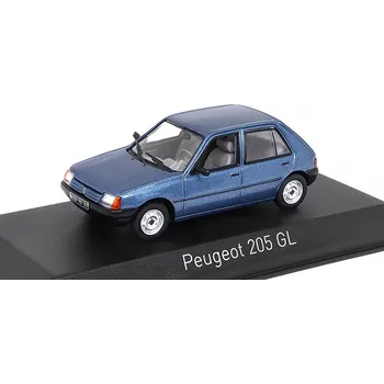 autíčko Peugeot 205 GL 1988 modrá 1:43 - NOREV Peugeot 205 GL 1988 - kovový model auta