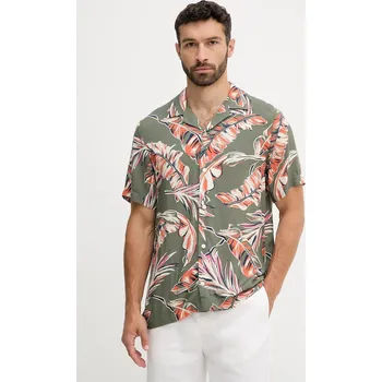 Pánská košile Košile Tommy Hilfiger MW0MW39449 zelená 91X, vel. L