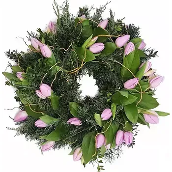 Věnec Smuteční věnec Tulipán