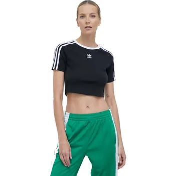 Dámské triko s krátkým rukávem ADIDAS ORIGINALS-3 S BABY TEE-BLACK Černá S