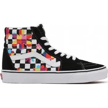 Dámská vycházková obuv VANS-UA SK8-HI (Floral Checkerboard) black/true white Černá 43