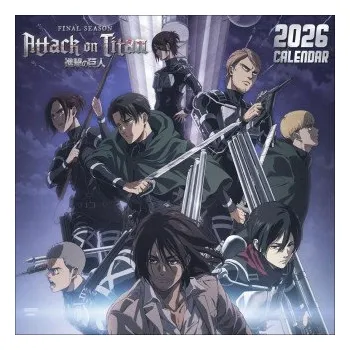 Kalendář Attack on Titan Broschurkalender 2026 (EN)