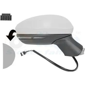 Auto zrcátko Vnější zpětné zrcátko VAN WEZEL 4422818