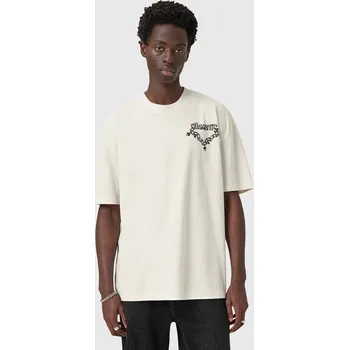 Pánské tričko Bavlněné tričko AllSaints DRIP M005PD bílá 00X, vel. XL