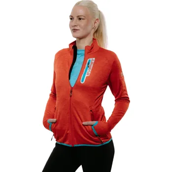 Dámská mikina Dámská turistická mikina se zipem EVERETT-FlisCa W red Červená XS