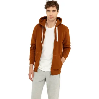 Pánská mikina Pánská zateplená mikina se zipem VOLCANO-B-STAR-201-ORANGE-I Oranžová XL