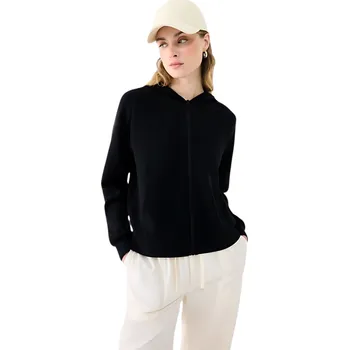 Pánská mikina Dámská mikina se zipem 4F-SWEATSHIRT F1577-20S-DEEP BLACK Černá S