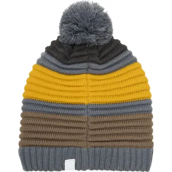 Čepice Chlapecká zimní čepice COLOR KIDS-Hat - Colorblock-7842-Stormy Weather Šedá 54 cm