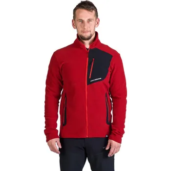Pánská mikina Pánská zateplená turistická mikina se zipem NORTHFINDER-LUDOVICO-307darkred Červená XXL