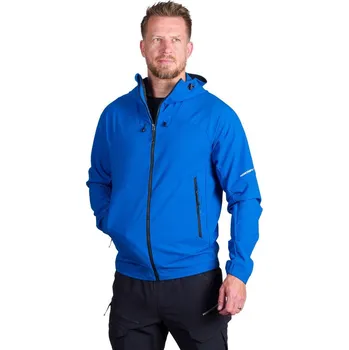 Pánská turistická softshellová bunda NORTHFINDER-EWALD-281blue Modrá M