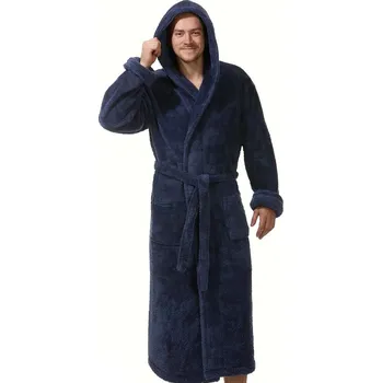 Pánský župan Župan pánský huňatý 1z1005 modrá 5xl