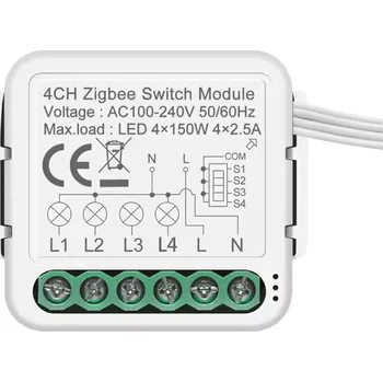 vypínač VAREO ZigBee MINI chytrý spínač, 4CH ZB-MINISW-4CH