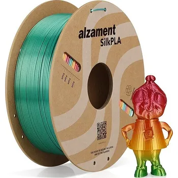 3D tisk Alzament PLA Silk Rainbow 1 kg Rainbow-colored