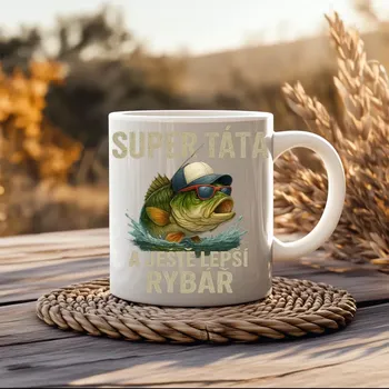 Hrnek Super táta a ještě lepší rybář