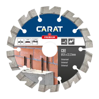 Řezný kotouč Carat Premium CEE125301F univerzální diamantový kotouč (125mm)