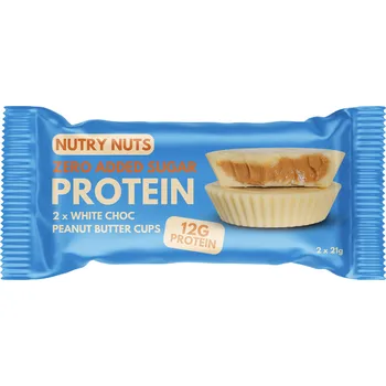 NUTRY NUTS protein košíček Bílá čokoláda s arašídovým máslem - 42g