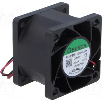 Počítačové chlazení Sunon DC axiální ventilátor 38×38×28 mm, 12 V DC, 57.4 dB PF38281B1-1000U-A9H