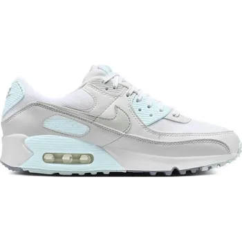 Pánská tenisová obuv Dámská vycházková obuv NIKE-Air Max 90 white/light silver/glacier blue Bílá 39