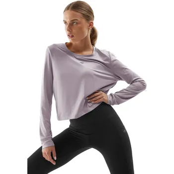 Dámské tričko Dámské tréninkové triko s dlouhým rukávem 4F-LONGSLEEVE FNK-WAW23TFLOF187-25S-GREY Šedá XL