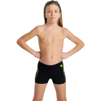 Dámské plavky Juniorské plavecké boxerky ARENA-BOYS SWIM SHORT GRAPHIC Black Černá 164