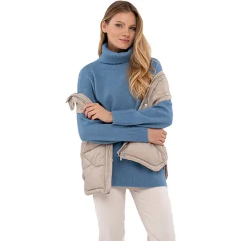 Pánský svetr Dámský svetr VOLCANO-S-HEBE-601M-BLUE MEL Modrá L