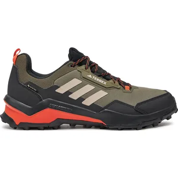 Pánská treková obuv Pánská nízká turistická obuv ADIDAS-Terrex AX4 GTX olive strata/wonder beige/core black Zelená 42