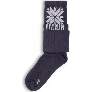 Turistické ponožky PHERUN-Decent Black Retro 39-42 Černá 39/42