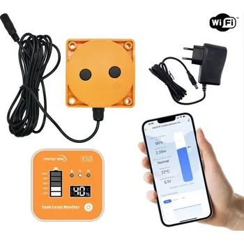 VAREO ME201R WiFi ultrazvukový senzor hladiny kapaliny s displejem TUYA/Smart Life VR-ME201R