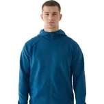 Pánská mikina se zipem 4F-SWEATSHIRT-WAW24TSWSM1256-46S-TEAL Modrá XXL