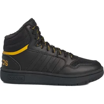 Chlapecké tenisky Chlapecké kotníkové zimní boty ADIDAS-Hoops 3.0 Mid K core black/core black/preloved yellow Černá 36