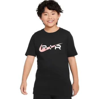 Dívčí oblečení Dívčí tričko s krátkým rukávem NIKE-B NSW N AIR TEE-013 BLACK/PINK FOAM Černá XL