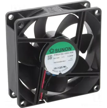 PC ventilátor Sunon DC axiální ventilátor 80×80×25 mm, 12 V DC, 44 dB PF80251B2-1000U-A99