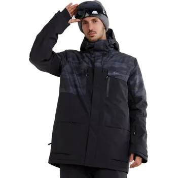 Pánská lyžařská bunda FUNDANGO-Ryder Jacket-893-black camouflage Černá S