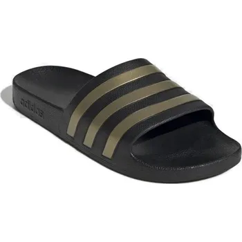 Pánské pantofle Dámské šlapky (plážová obuv) ADIDAS-Adilette Aqua W core black/gold metallic/core black Černá 46